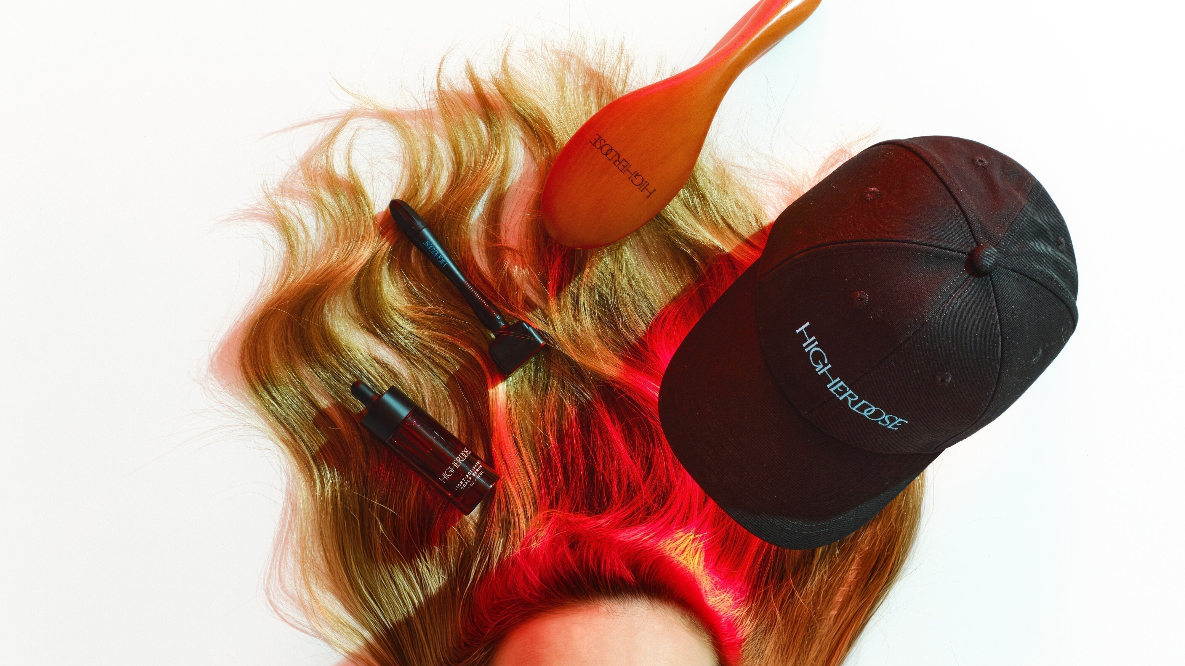 Your Complete Guide to the HigherDOSE Healthy Hair Ritual: How to Use the Scalp Serum, Derma Stamp + Red Light Hat