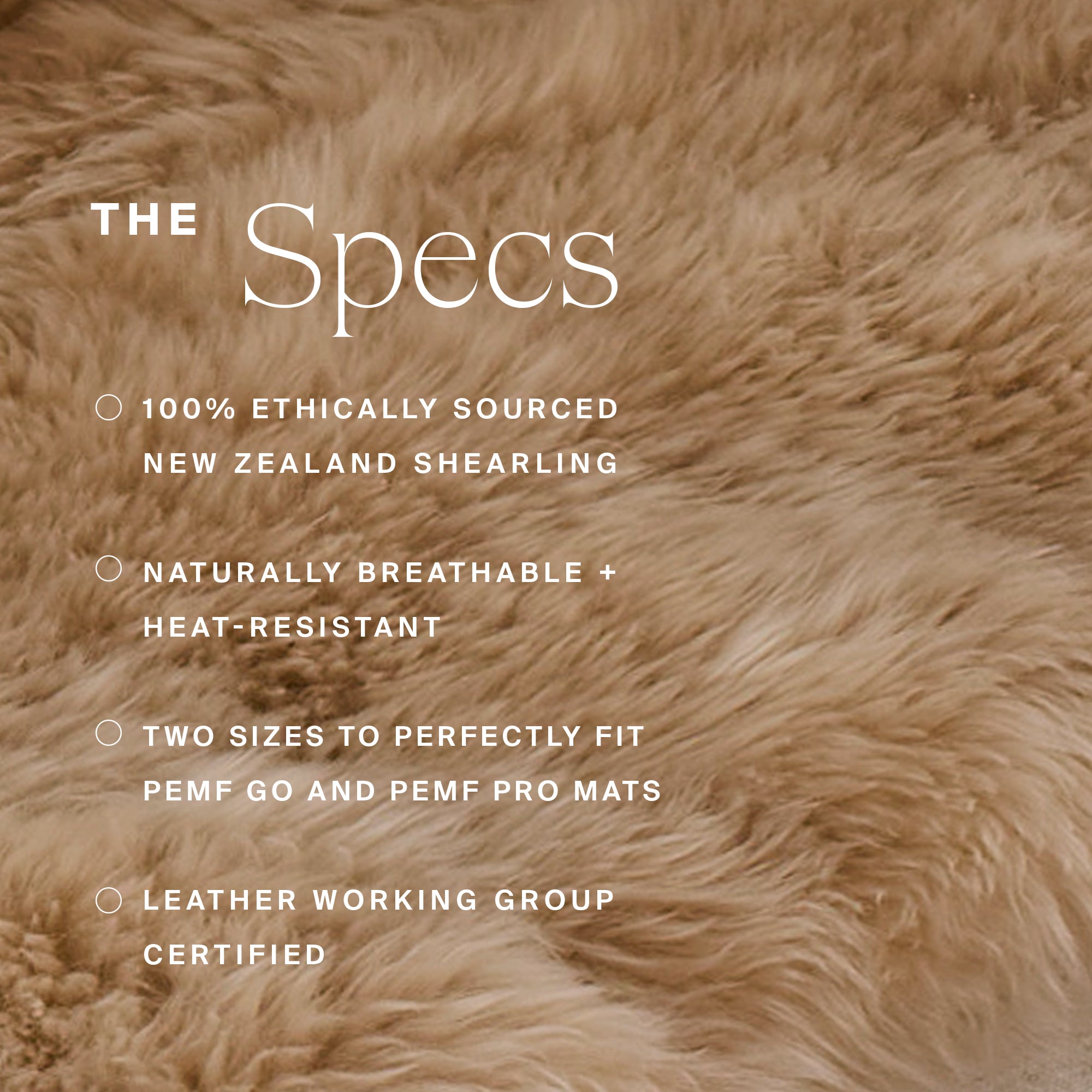 Natural Sheep Shearling Cover
