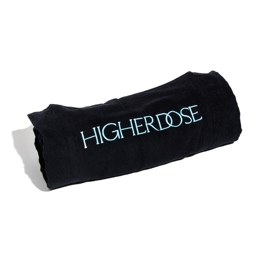 Black rolled sauna blanket insert with 