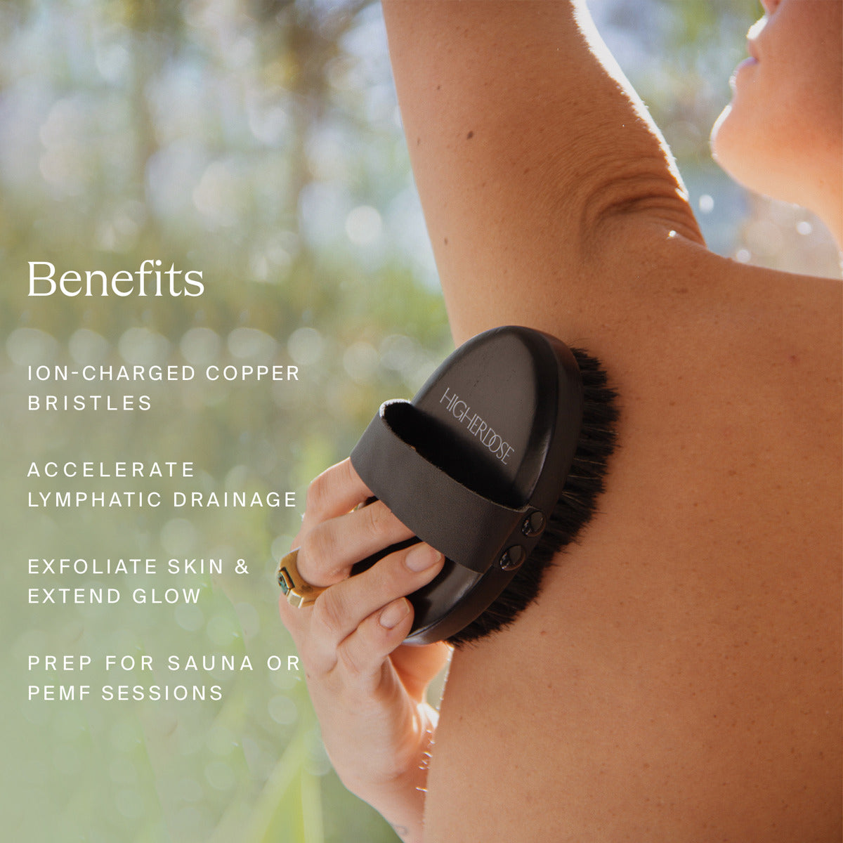 Copper Body Brush: Dry Brush Exfoliator | HigherDOSE