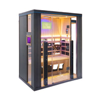 A HigherDOSE infrared sauna box