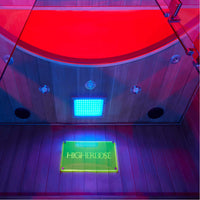 The top of a HigherDOSE infrared sauna box